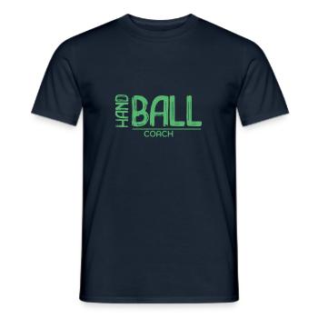 Handball handball handball handball entraîneur - T-shirt homme - marine - Devant - AI Model Male 178 light (178cm)