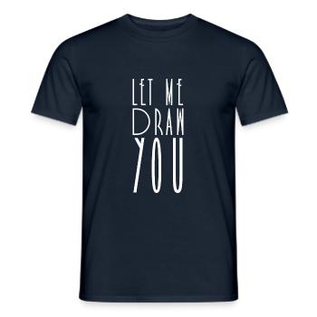 Zeichnerin Zeichnen Zeichner Maler Malen - Männer T-Shirt - Navy - Vorne - AI Model Male 178 light (178cm)