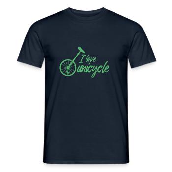 Monocycle Monocycle Monocycle Unicycling Unicycling - T-shirt homme - marine - Devant - AI Model Male 178 light (178cm)