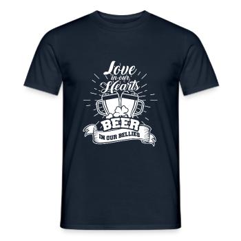 St Patricks Day - T-shirt homme - marine - Devant - AI Model Male 178 light (178cm)