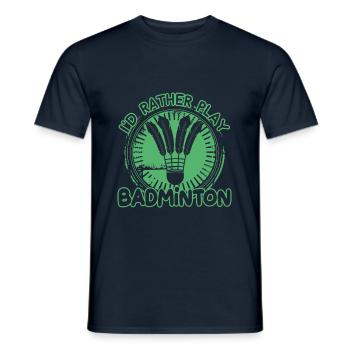 Badminton - Men's T-Shirt - navy - Front - AI Model Male 178 light (178cm)