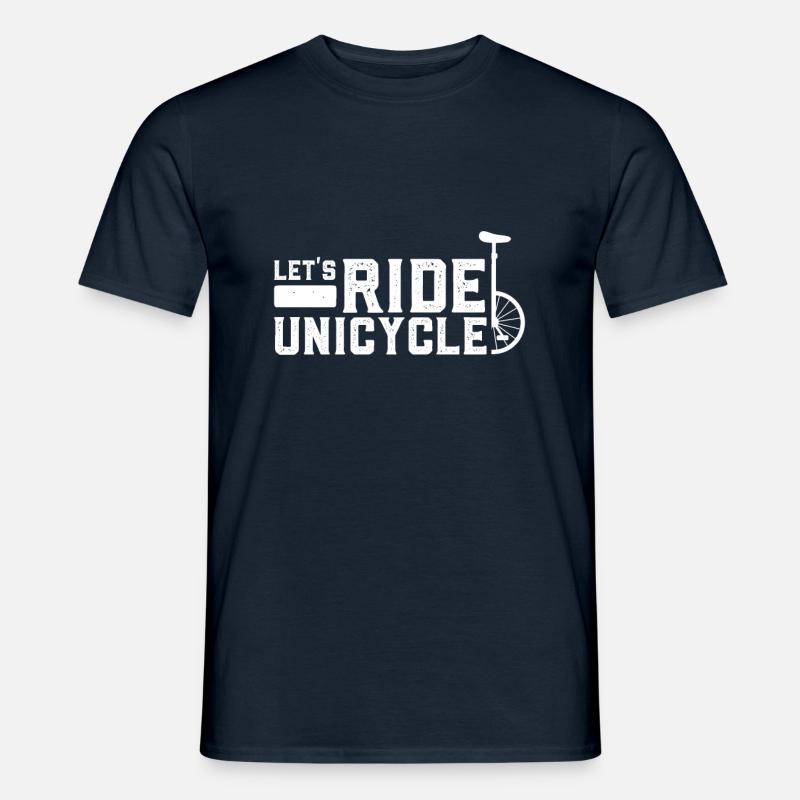 Einrad Einrad Einrad Einrad - Männer T-Shirt - Navy