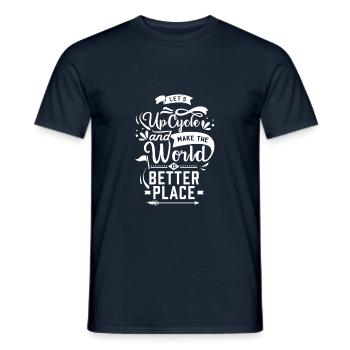 Up Cycle - T-shirt homme - marine - Devant - AI Model Male 178 light (178cm)