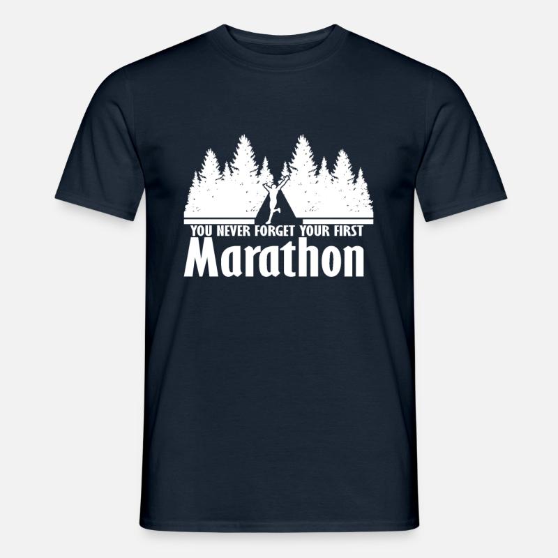 Marathon - Männer T-Shirt - Navy