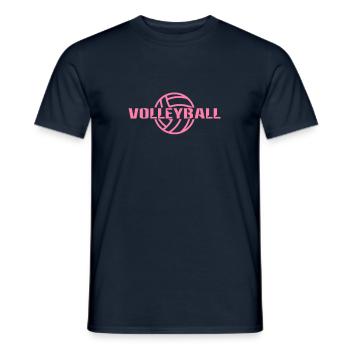 Dame Volleyballer volleyball volleyball volleyball volleyball - T-shirt homme - marine - Devant - AI Model Male 178 light (178cm)