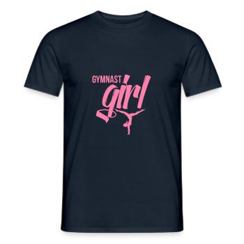 Gymnaste gymnastique gymnastique gymnastique gymnastique - T-shirt homme - marine - Devant - AI Model Male 178 light (178cm)