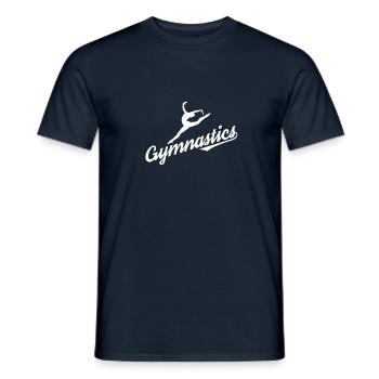 Gymnastique gymnaste - T-shirt homme - marine - Devant - AI Model Male 178 light (178cm)