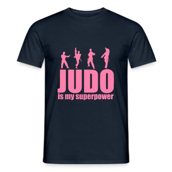 Judoka Kampfkunst Kampfsport Judo Judo Damen - Männer T-Shirt - Navy - Vorne - AI Model Male 178 light (178cm)