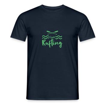 River Raft White Water Rafting Raft Rafter Rafting Rafting - Men's T-Shirt - navy - Front - AI Model Male 178 light (178cm)
