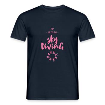 Skydive - Männer T-Shirt - Navy - Vorne - AI Model Male 178 light (178cm)
