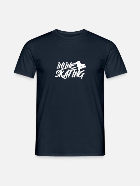 Rollschuh Inliner Sk8 Inline Skating Inline Skater - Männer T-Shirt - Navy