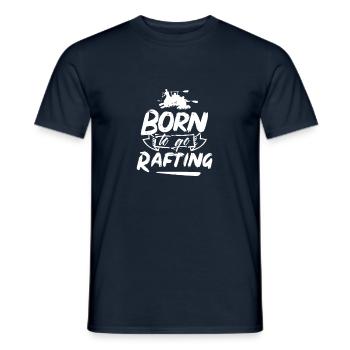 Flot d’eau sauvage Radft Raft Rafter Rafting - T-shirt homme - marine - Devant - AI Model Male 178 light (178cm)