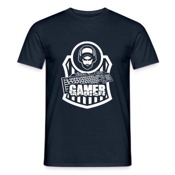 Gaming Gaming Gaming Gaming - Men's T-Shirt - navy - Front - AI Model Male 178 light (178cm)
