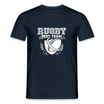 Rugby Rugby Rugby - Männer T-Shirt - Navy - Vorne - AI Model Male 178 light (178cm)