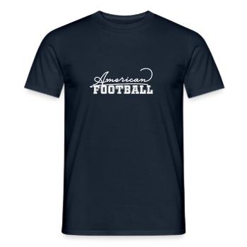 Football américain de football américain - T-shirt homme - marine - Devant - AI Model Male 178 light (178cm)