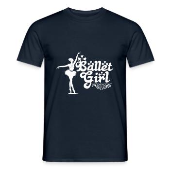 Ballett Ballerina - Männer T-Shirt - Navy - Vorne - AI Model Male 178 light (178cm)