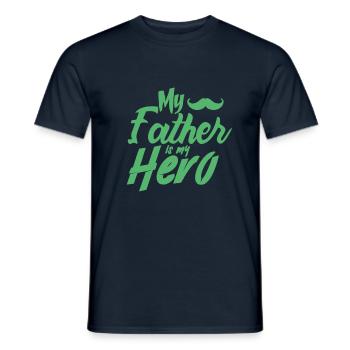 Fête des pères Fête des Pères Fête des Pères - T-shirt homme - marine - Devant - AI Model Male 178 light (178cm)