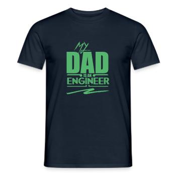 Ingénieurs - T-shirt homme - marine - Devant - AI Model Male 178 light (178cm)