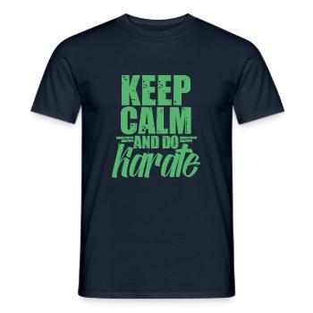 Karate Karate Karate Karate - Männer T-Shirt - Navy - Vorne - AI Model Male 178 light (178cm)