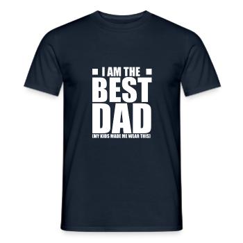 Fête des pères Fête des Pères Fête des Pères - T-shirt homme - marine - Devant - AI Model Male 178 light (178cm)
