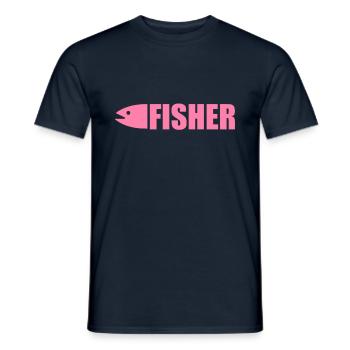 Poissons Poissons Poissons Pêche - T-shirt homme - marine - Devant - AI Model Male 178 light (178cm)