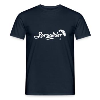 Gleitschirmflieger Flug Paragliden Paraglide Pilot - Männer T-Shirt - Navy - Vorne - AI Model Male 178 light (178cm)