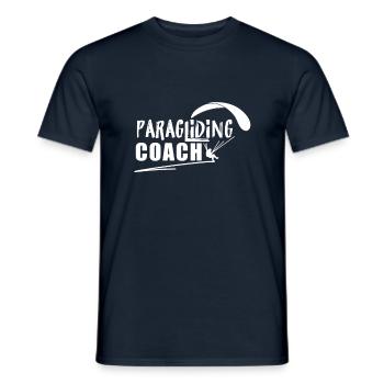 Paragliding Paragliders Paragliders - Men's T-Shirt - navy - Front - AI Model Male 178 light (178cm)