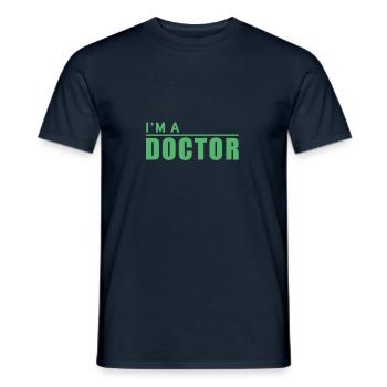 Doktor - Männer T-Shirt - Navy - Vorne - AI Model Male 178 light (178cm)