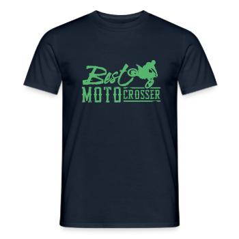 Motorcross - Men's T-Shirt - navy - Front - AI Model Male 178 light (178cm)