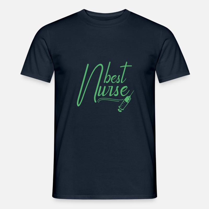 Pfleger - Männer T-Shirt - Navy