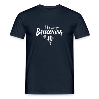 Hot Air Balloon Flight - Men's T-Shirt - navy - Front - AI Model Male 178 light (178cm)
