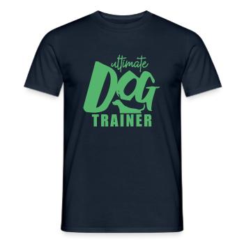 Hundeschule Hund Hundetrainer Trick Hundeerziehung - Männer T-Shirt - Navy - Vorne - AI Model Male 178 light (178cm)