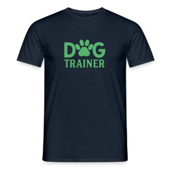 Trick Hundetrainer Hundeschule Hundeerziehung Hund - Männer T-Shirt - Navy - Vorne - AI Model Male 178 light (178cm)