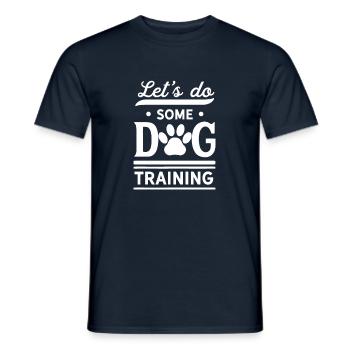 Dog School Dog Trainer - Men's T-Shirt - navy - Front - AI Model Male 178 light (178cm)