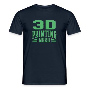 Druck Modell Drucker CAD Druck 3D Druck Hobby - Männer T-Shirt - Navy - Vorne - AI Model Male 178 light (178cm)