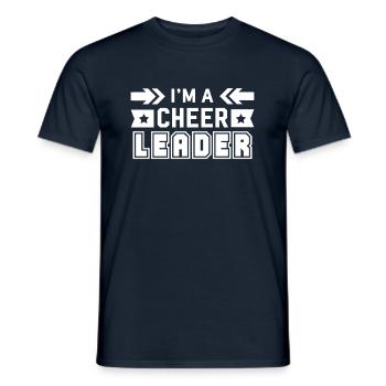 Cheerleading - T-shirt homme - marine - Devant - AI Model Male 178 light (178cm)