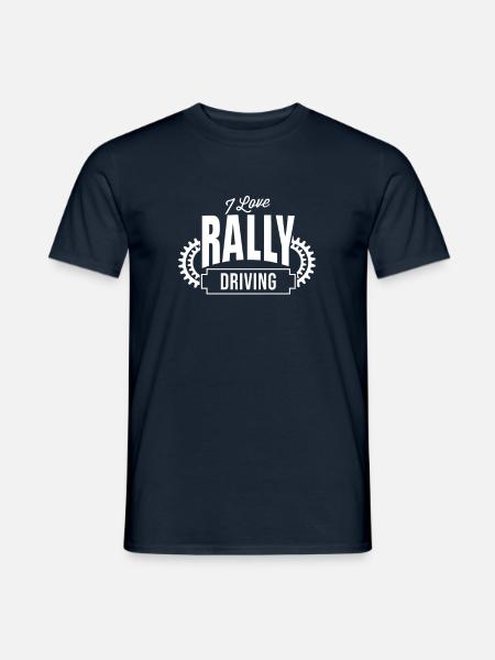 Fahrer Rallye Rallyefahrer Rallyfahren Rallyes - Männer T-Shirt - Navy