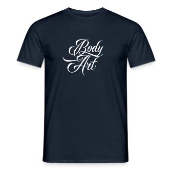 Art corporel couleur artiste corporel Tatoué Tatouage - T-shirt homme - marine - Devant - AI Model Male 178 light (178cm)
