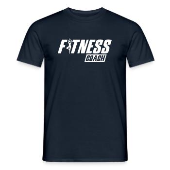 Gym fitness trainer - Men's T-Shirt - navy - Front - AI Model Male 178 light (178cm)