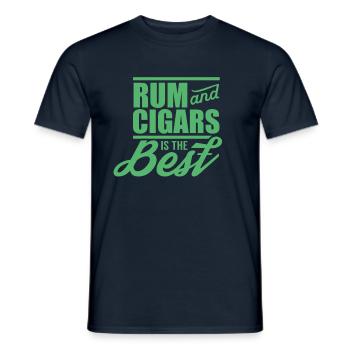 Rum trinken - Männer T-Shirt - Navy - Vorne - AI Model Male 178 light (178cm)