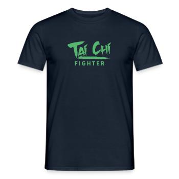 Fighter Taiji Tai Chi Chuan Taichi Tai Chi - Men's T-Shirt - navy - Front - AI Model Male 178 light (178cm)
