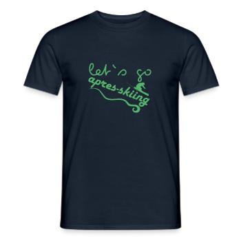 Après-ski - T-shirt homme - marine - Devant - AI Model Male 178 light (178cm)