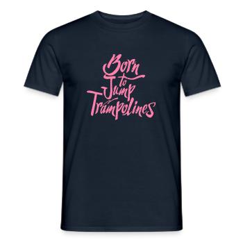 Trampolin Springerin Springen Trampolins Sprung - Männer T-Shirt - Navy - Vorne - AI Model Male 178 light (178cm)