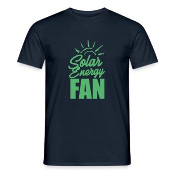 Énergie solaire - T-shirt homme - marine - Devant - AI Model Male 178 light (178cm)