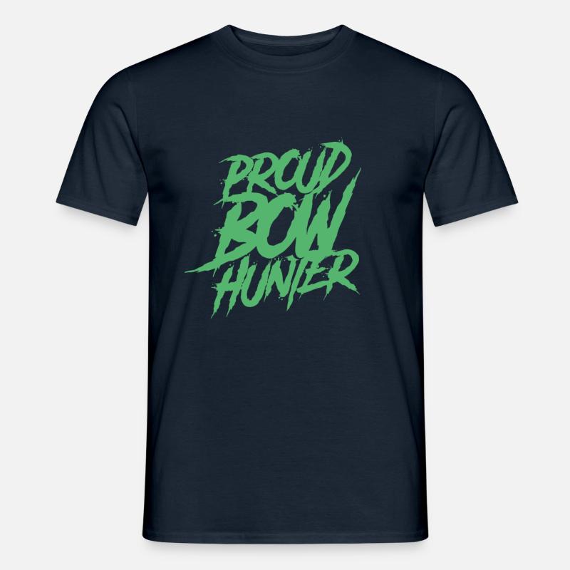 Bogenschütze Bogenjagd Bogenjäger Pfeil Bogen - Männer T-Shirt - Navy