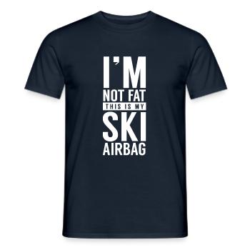Apres SKi Skier Skier Airbags Airbag de ski - T-shirt homme - marine - Devant - AI Model Male 178 light (178cm)