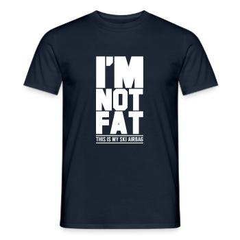 I'm not fat, that's my ski airbag - Men's T-Shirt - navy - Front - AI Model Male 178 light (178cm)