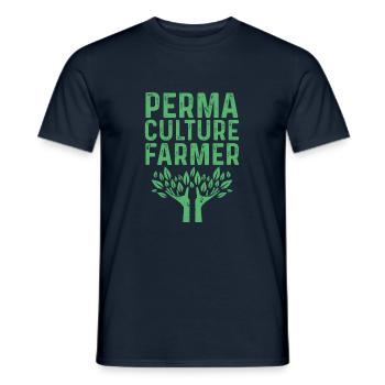 Permaculture Gardener - Men's T-Shirt - navy - Front - AI Model Male 178 light (178cm)