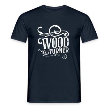 Wood Turning Woodturners Wood Turning Woodturners - Men's T-Shirt - navy - Front - AI Model Male 178 light (178cm)