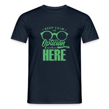 Augenoptik Optik Augenoptiker Optiker Auge Brille - Männer T-Shirt - Navy - Vorne - AI Model Male 178 light (178cm)